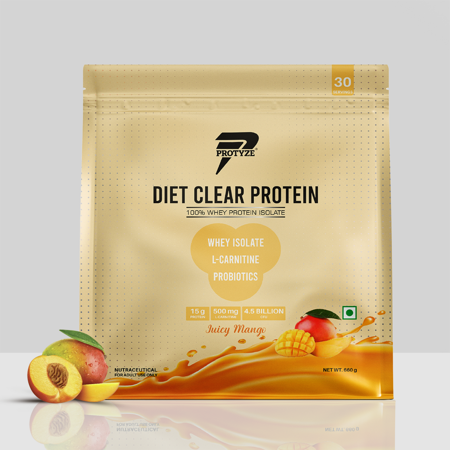 Diet Clear Protein, Juicy Mango (30 Serving Pouch)