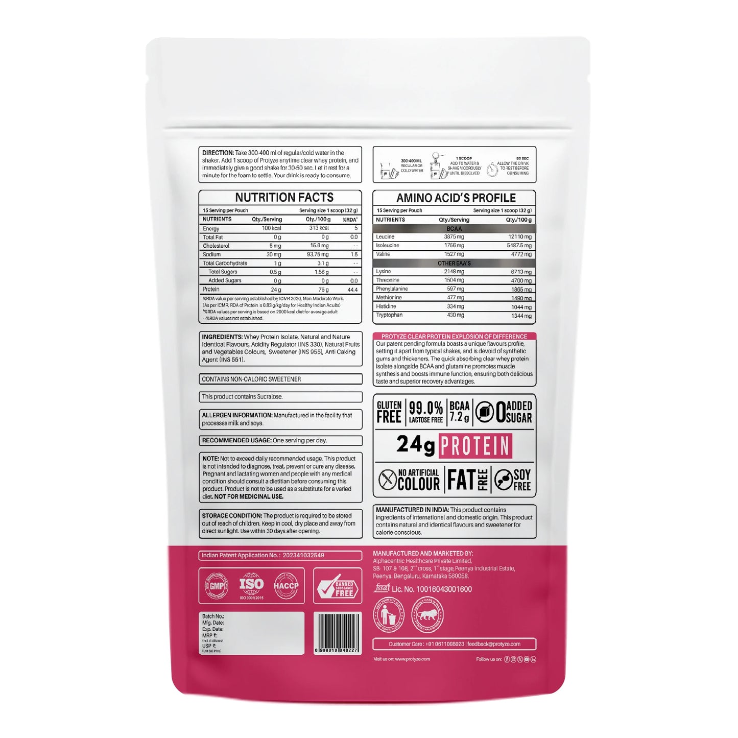 Anytime Clear Whey Protein Isolate, Lychee Martini 15 Servings