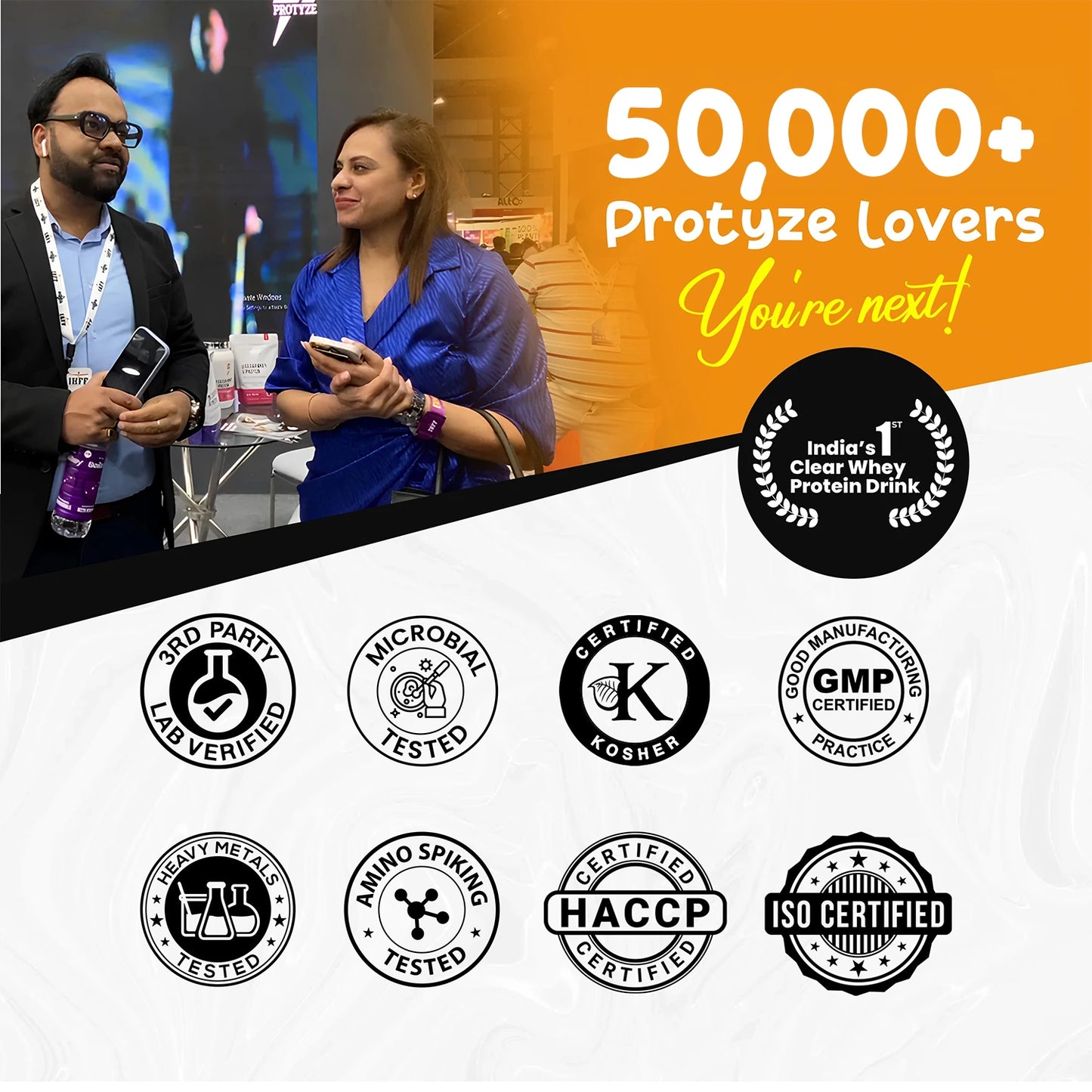 Diet Clear Protein with Probiotics and L carnitine Assorted - Pack of 6 (Juicy Mango, Juicy Blueberry, Juicy Lychee Each Flavour 2 Units)