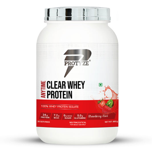 Protyze Anytime Clear Whey Isolate Strawberry Kiwi (30 Servings)