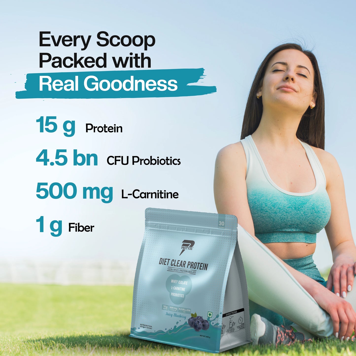 Diet Clear Protein, Juicy Blueberry (30 Serving Pouch)
