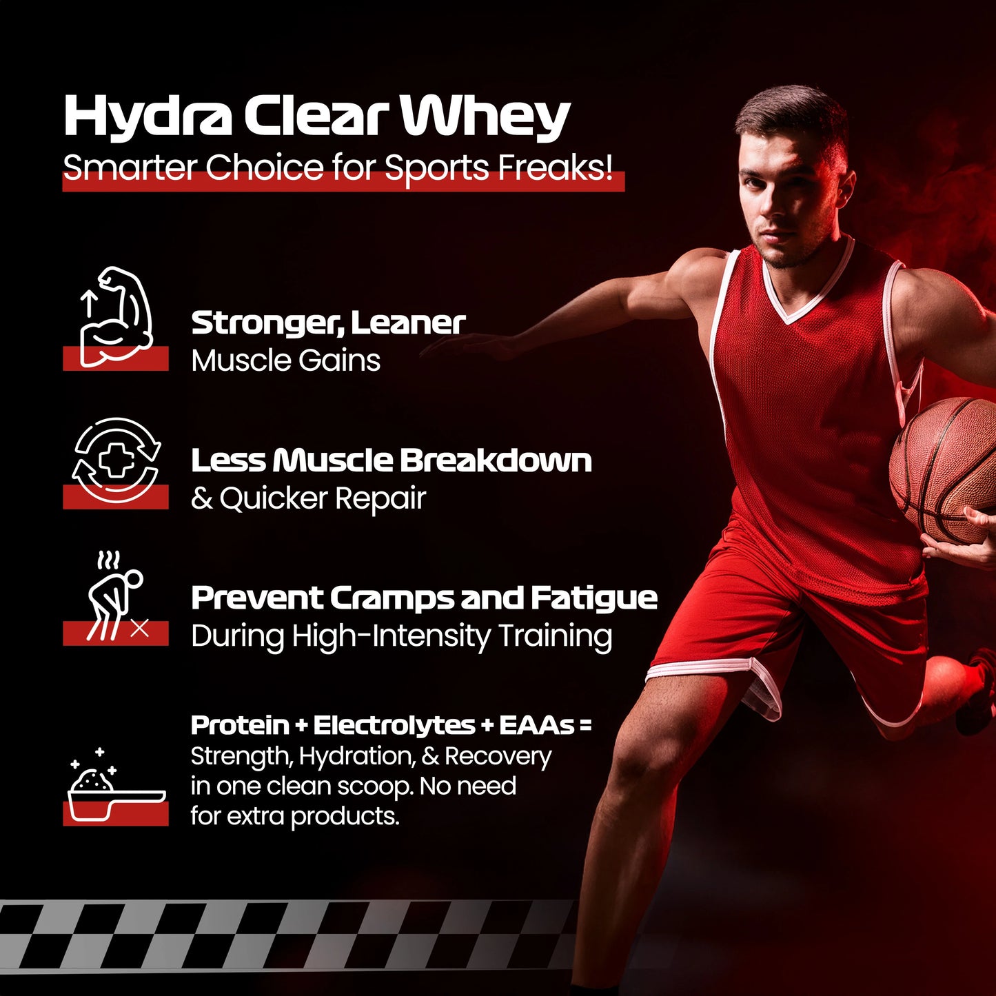 Hydra Clear Whey Protein, Fruit Punch ( Pack of 15 Sachets )