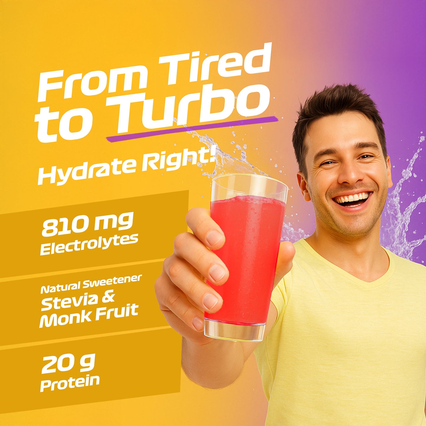 Hydra-X Clear Whey Protein with Electrolytes & Creatine, Fruit Punch (Pack of 12 Sachets)