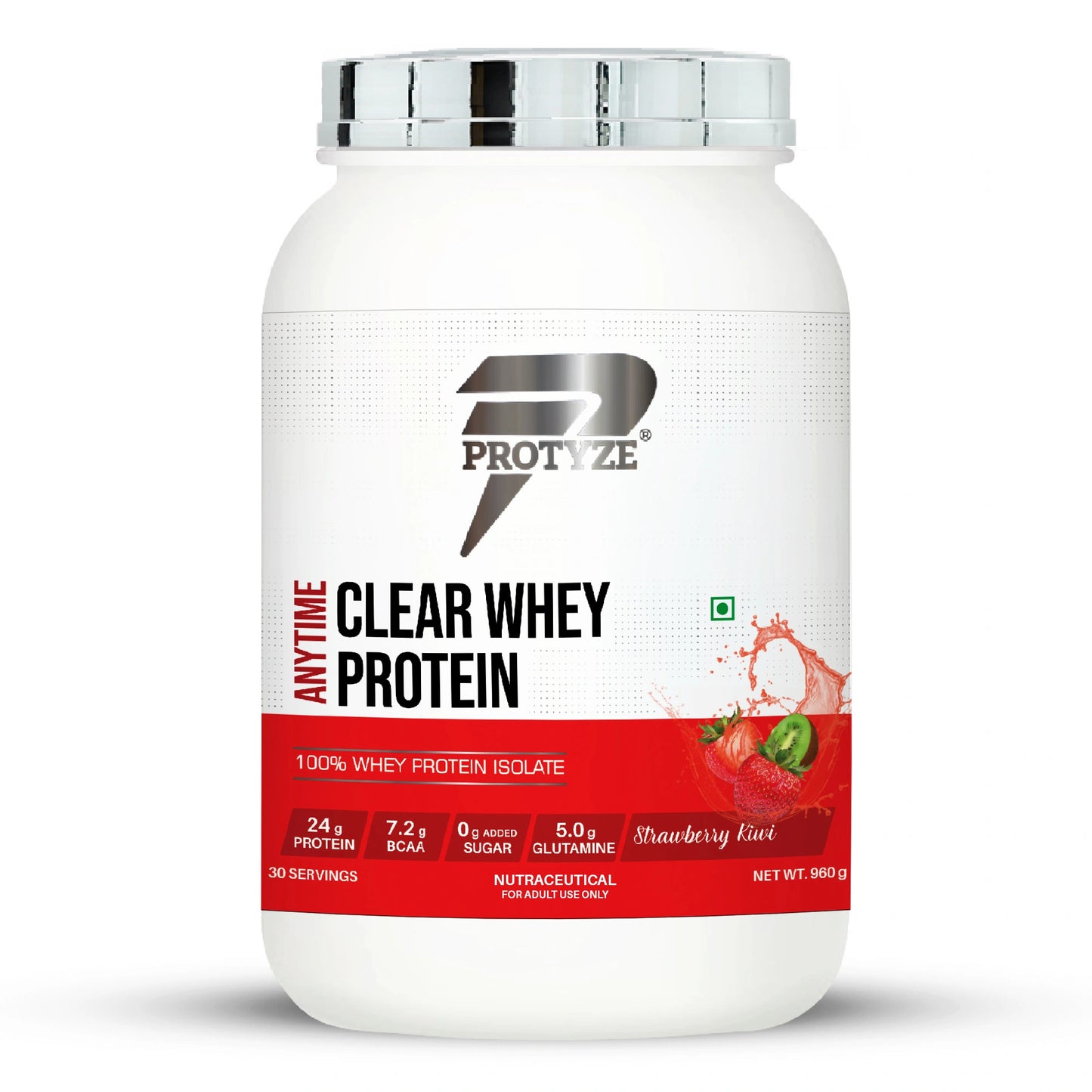 Anytime Clear Whey Protein Isolate, Strawberry Kiwi (30 Servings)