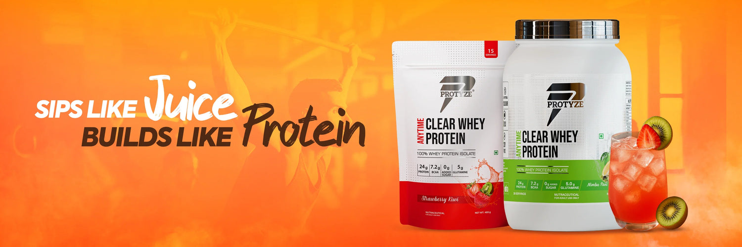 Buy India’s Best Clear Whey Protein Isolate – Protyze Anytime Clear Whey