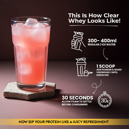 Nitro Clear Whey Protein Isolate, Assorted Pack of 6 (Each Flavour 2 Units)