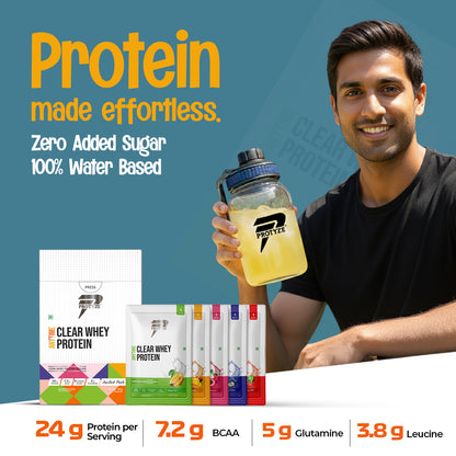 Protyze Clear Whey Assorted Combo - (Anytime + Diet + Nitro + Hydra + Hydra-X + Shaker) + 1 serving free