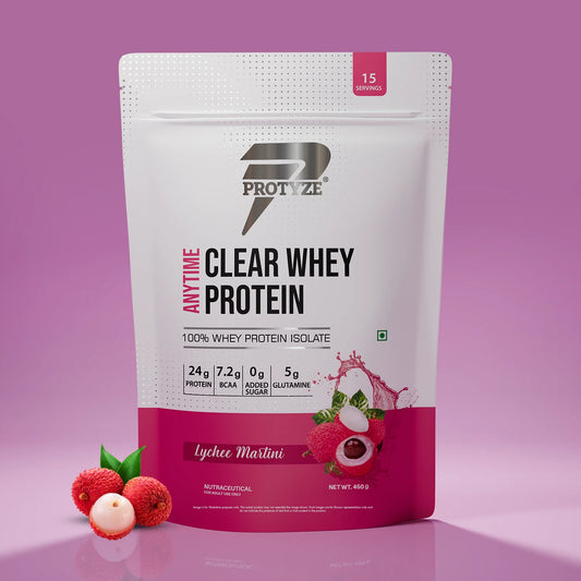 Anytime Clear Whey Protein Isolate, Lychee Martini 15 Servings (24g Protein, Zero Added Sugar, Easy Digestion)