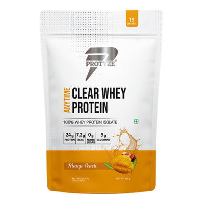 Anytime Clear Whey Protein Isolate, Mango Peach 15 Servings