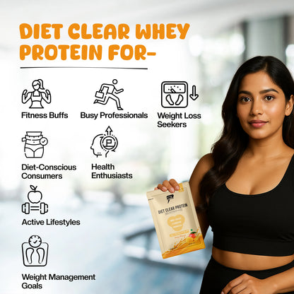 Diet Clear Protein, Juicy Mango (Pack of 15 Sachets)