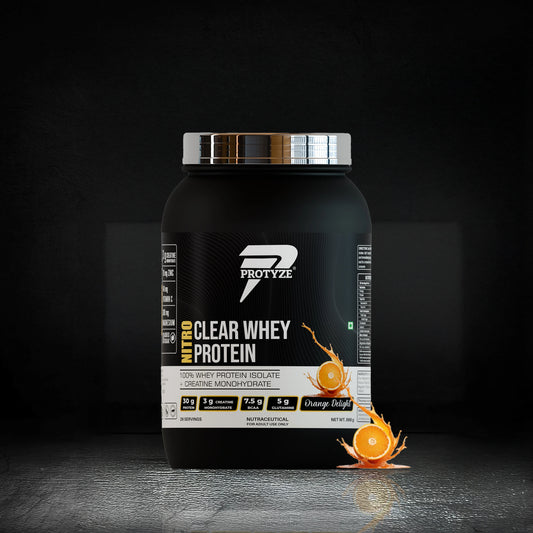 Nitro Clear Whey Protein Isolate, Orange Delight 26 Servings Jar