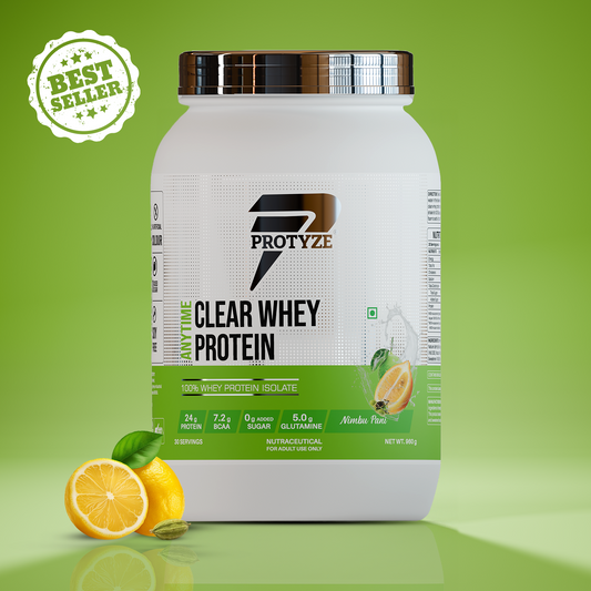 Anytime Clear Whey Protein Isolate, Nimbu Pani (30 Servings)