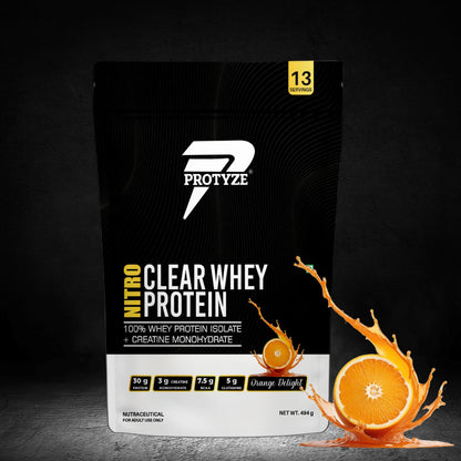 Nitro Clear Whey Protein Isolate, Orange Delight 13 Servings