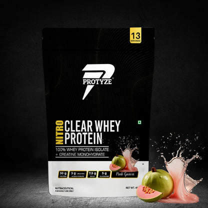 Nitro Clear Whey Protein Isolate, Pink Guava 13 Servings