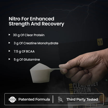 Nitro Clear Whey Protein Isolate, Orange Delight 13 Servings