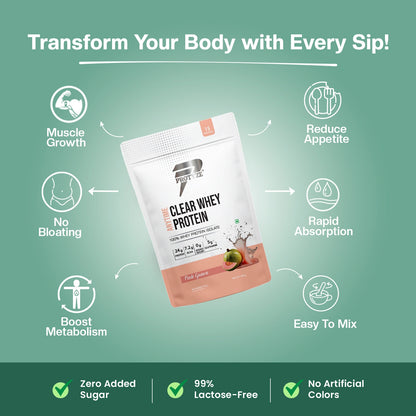Anytime Clear Whey Protein Isolate, Pink Guava + Tritan Shaker with Breaker Ball.