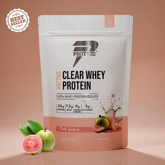 Anytime Clear Whey Protein Isolate, Pink guava (15 Servings)
