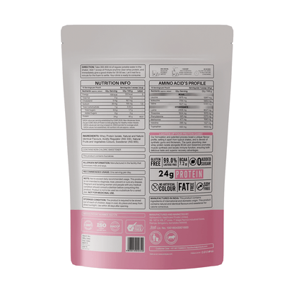 Anytime Clear Whey Protein Isolate, Royal Rose 15 Servings (24g Protein, Zero Added Sugar, Easy Digestion)