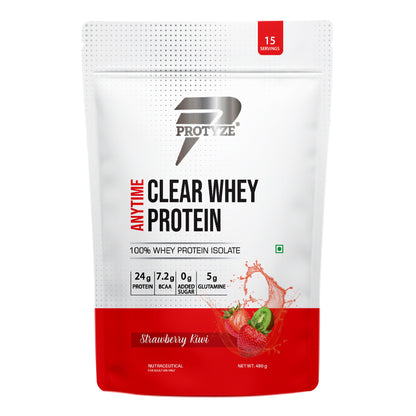 Anytime Clear Whey Protein Isolate, Strawberry Kiwi 15 Servings