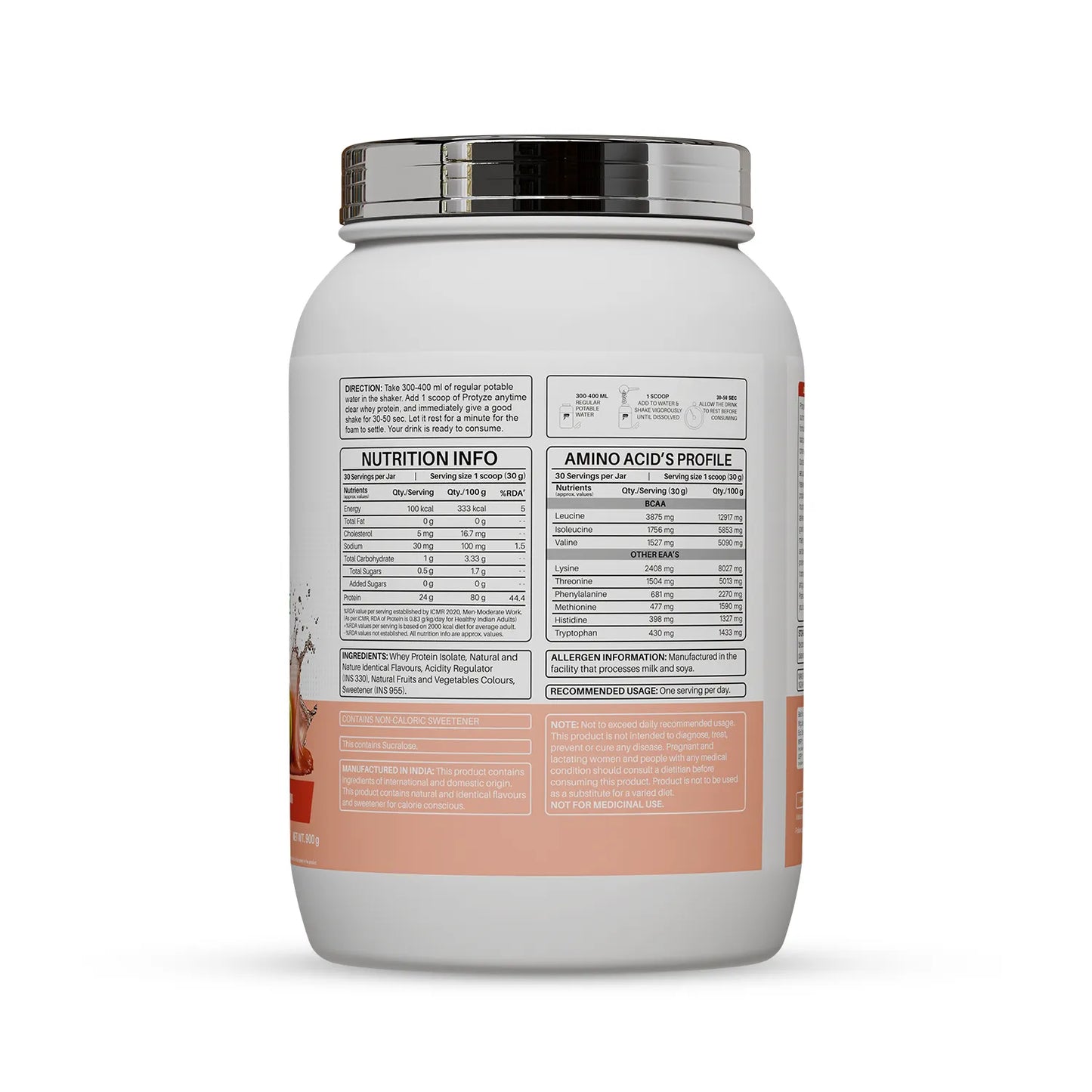 Anytime Clear Whey Protein Isolate, Pink guava 30 Servings (24g Protein, Zero Added Sugar, Easy Digestion)