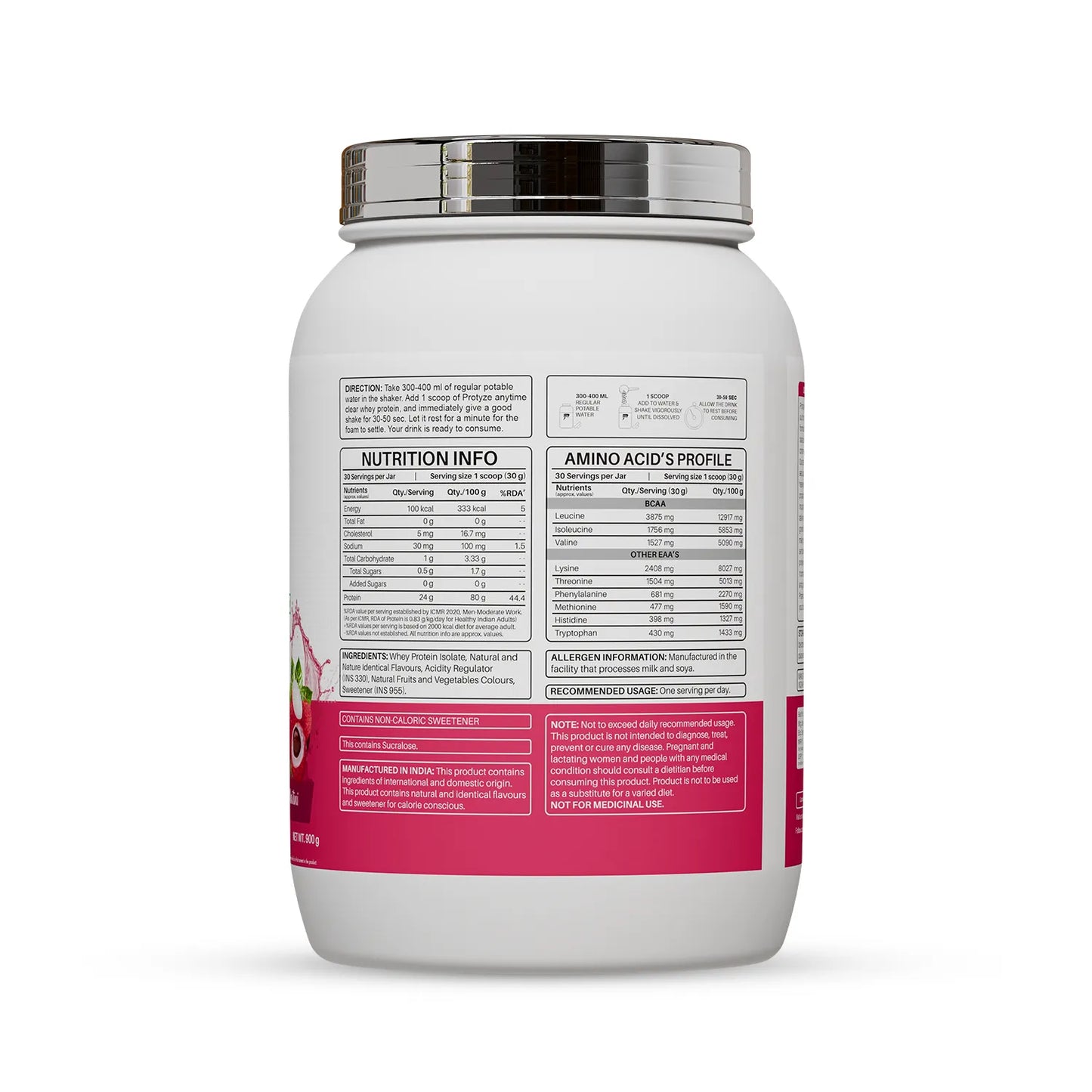 Anytime Clear Whey Protein Isolate, Lychee Martini 30 Servings (24g Protein, Zero Added Sugar, Easy Digestion)