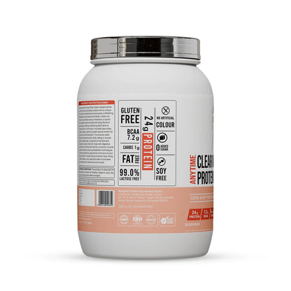 Anytime Clear Whey Protein Isolate, Pink guava 30 Servings (24g Protein, Zero Added Sugar, Easy Digestion)