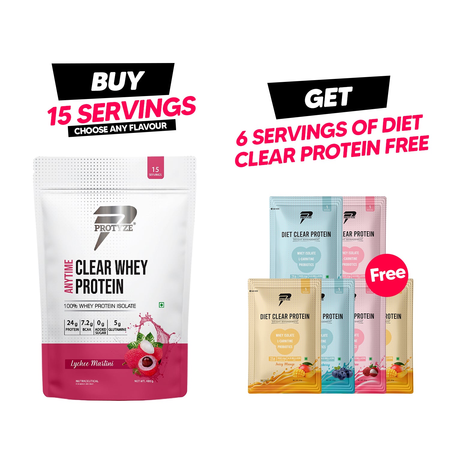 India's 1st Clear Whey Protein | Whey Isolate Protein | Protyze