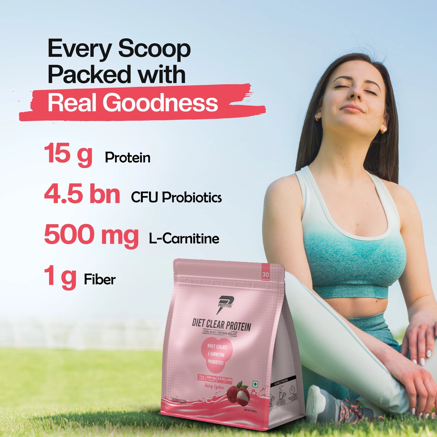 Diet Clear Protein, Juicy Lychee (30 Serving Pouch)