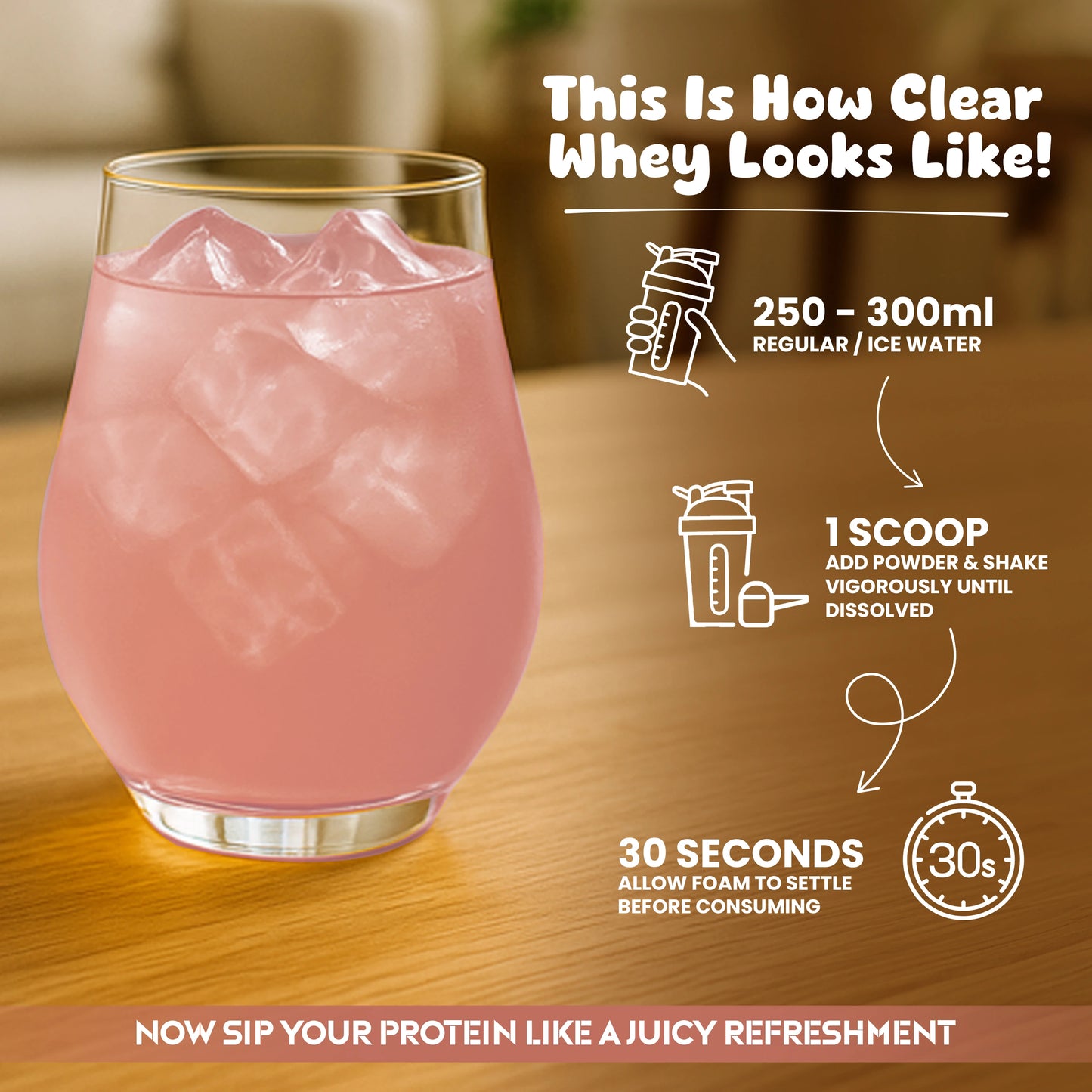 Diet Clear Protein, Juicy Lychee (30 Serving Pouch)