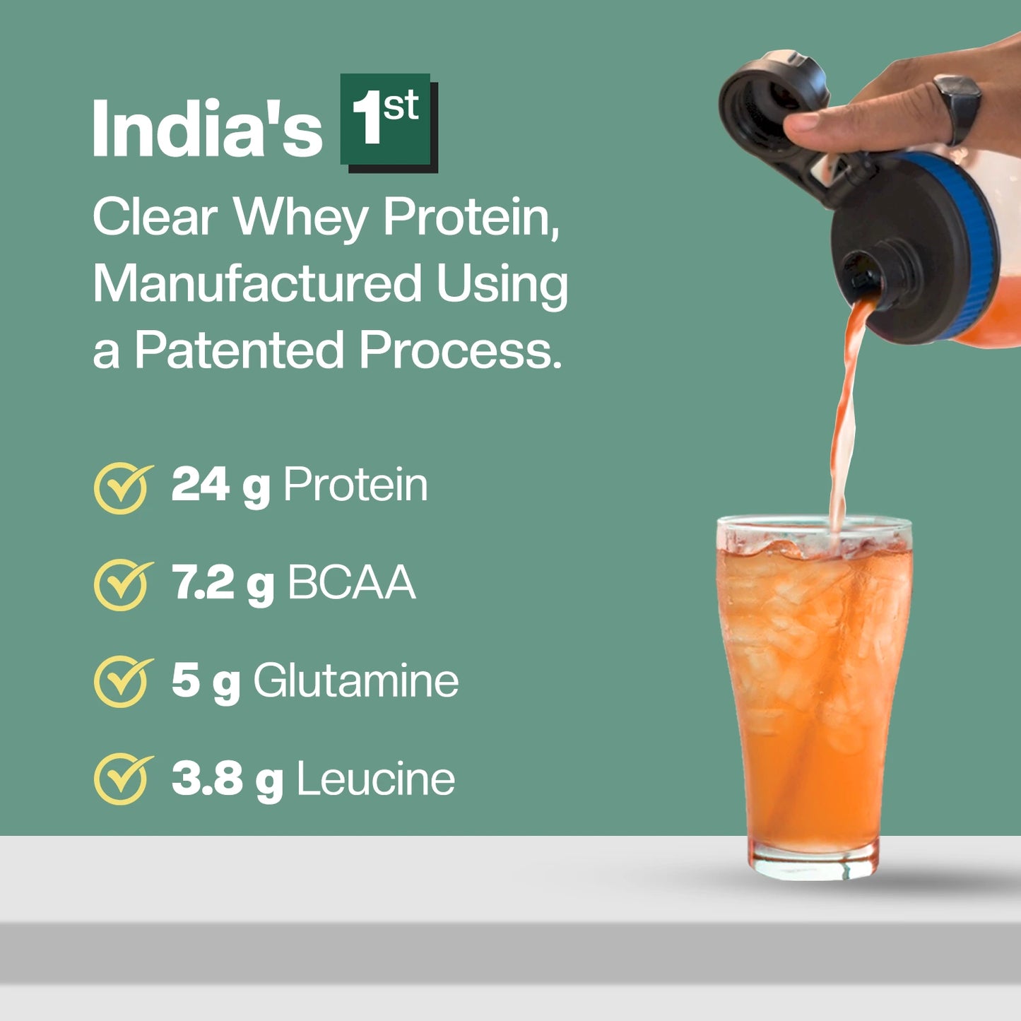 Anytime Clear Whey Protein Isolate, Orange Squash 15 Servings