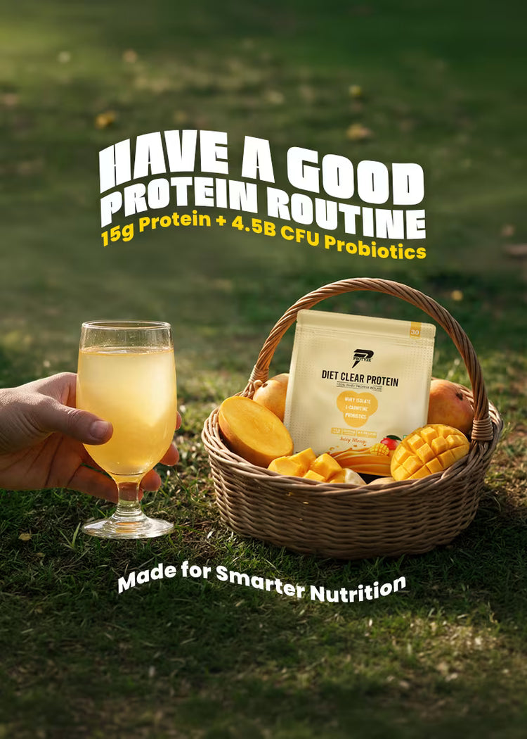 Clear protein with probiotics for your gut health